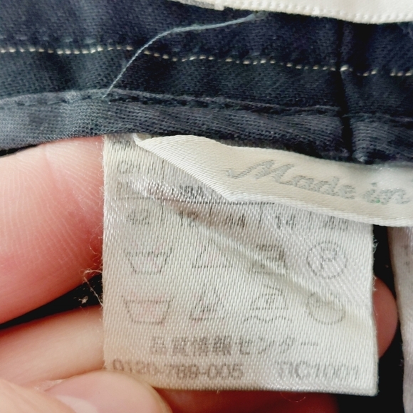 Max Mara Straight Leg Zip Button Closure Women White Stripe Trouser Pants P3652 - Picture 7 of 9